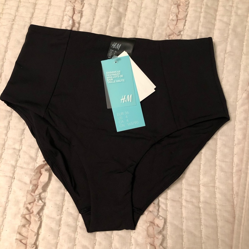 High waisted swim bottoms